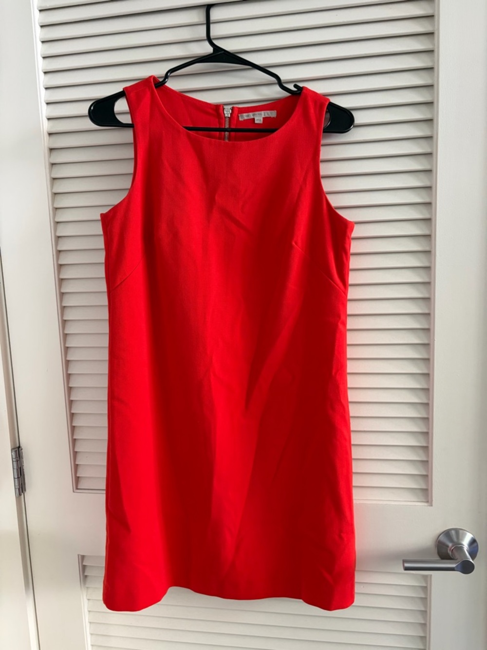GAP Bright Red-Orange Sleeveless Shift Dress